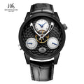 Montre Homme Automatique Shanghai Sky Dome 895 – Verre Saphir Calendrier Bracelet Cuir – CLEVI Paris