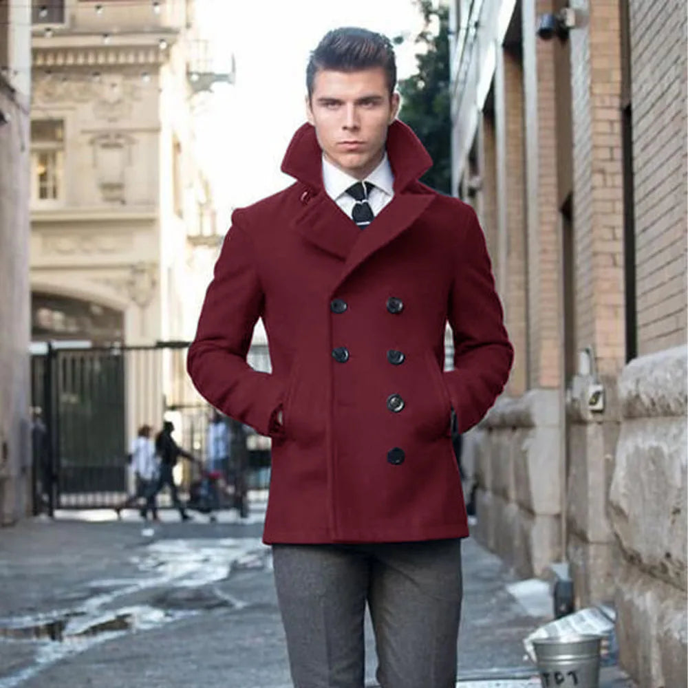 Caban homme double boutonnage – CLEVI Paris