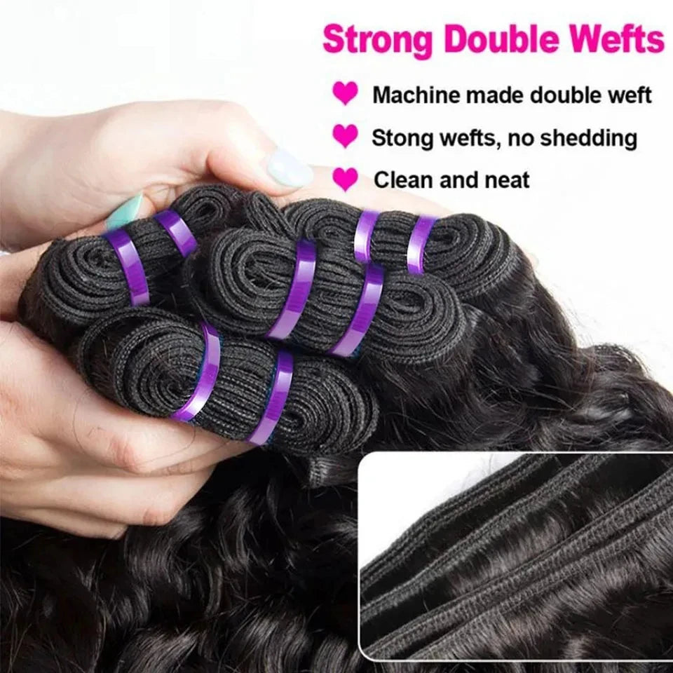Burmese Curly Bundles Extensions Cheveux Humains Remy Hair – CLEVI Paris