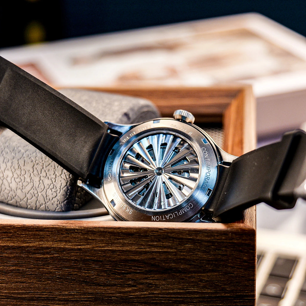 Montre Homme Automatique Trisome Étoile Planète Super Lumineux Oblvlo – CLEVI Paris