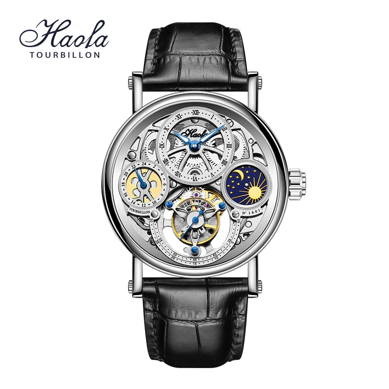 Montre Homme GMT Tourbillon Squelette Haofa Tiangong – CLEVI Paris