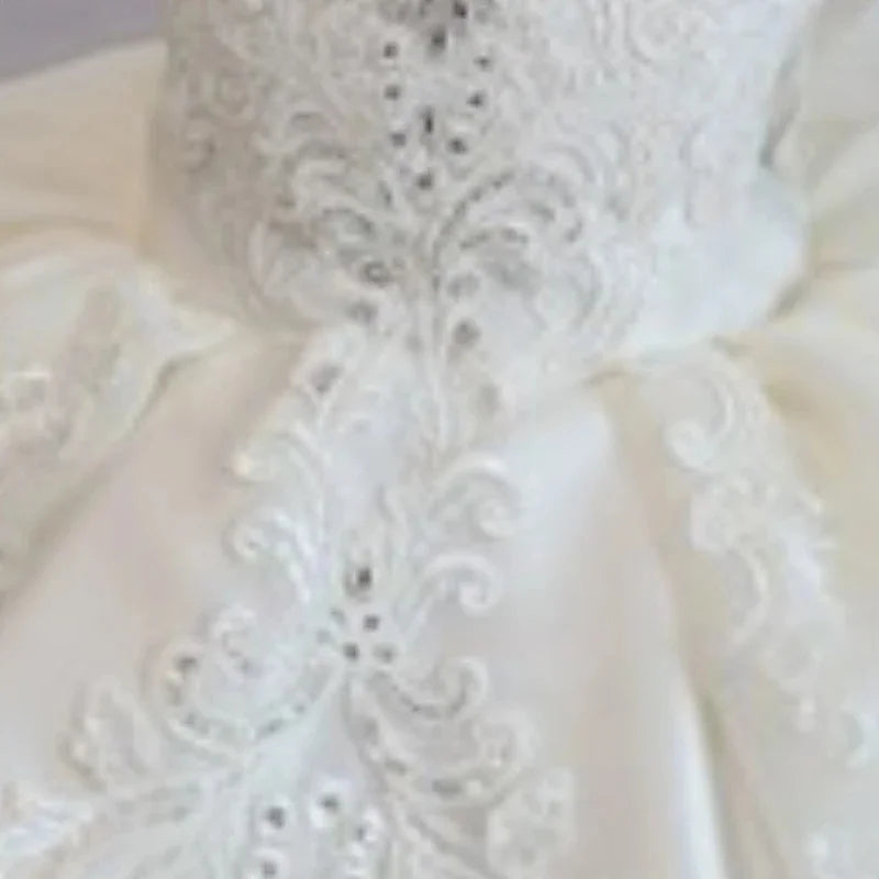 Robe cérémonie fille plissée avec nœud – CLEVI Paris