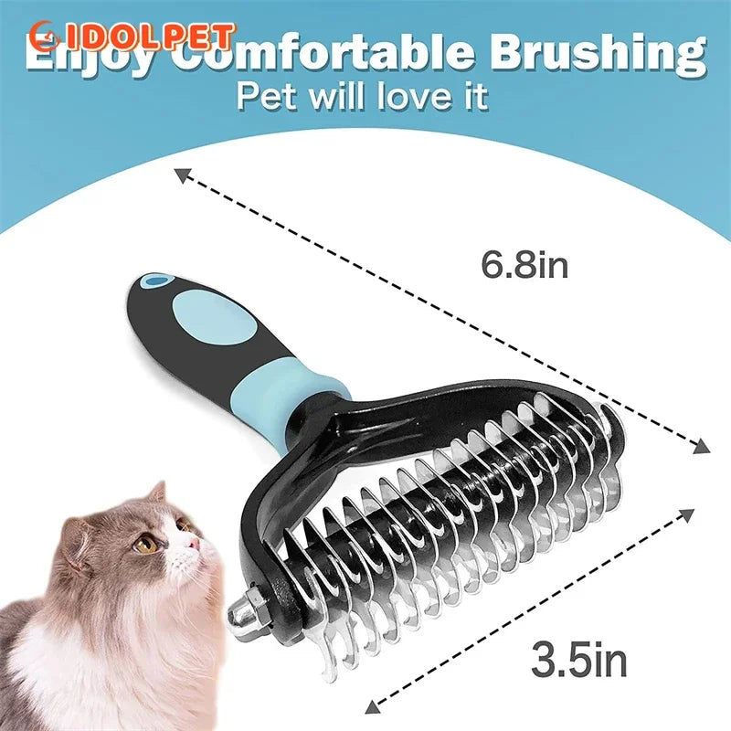 Brosse démêlante double face pour chien et chat – CLEVI Paris