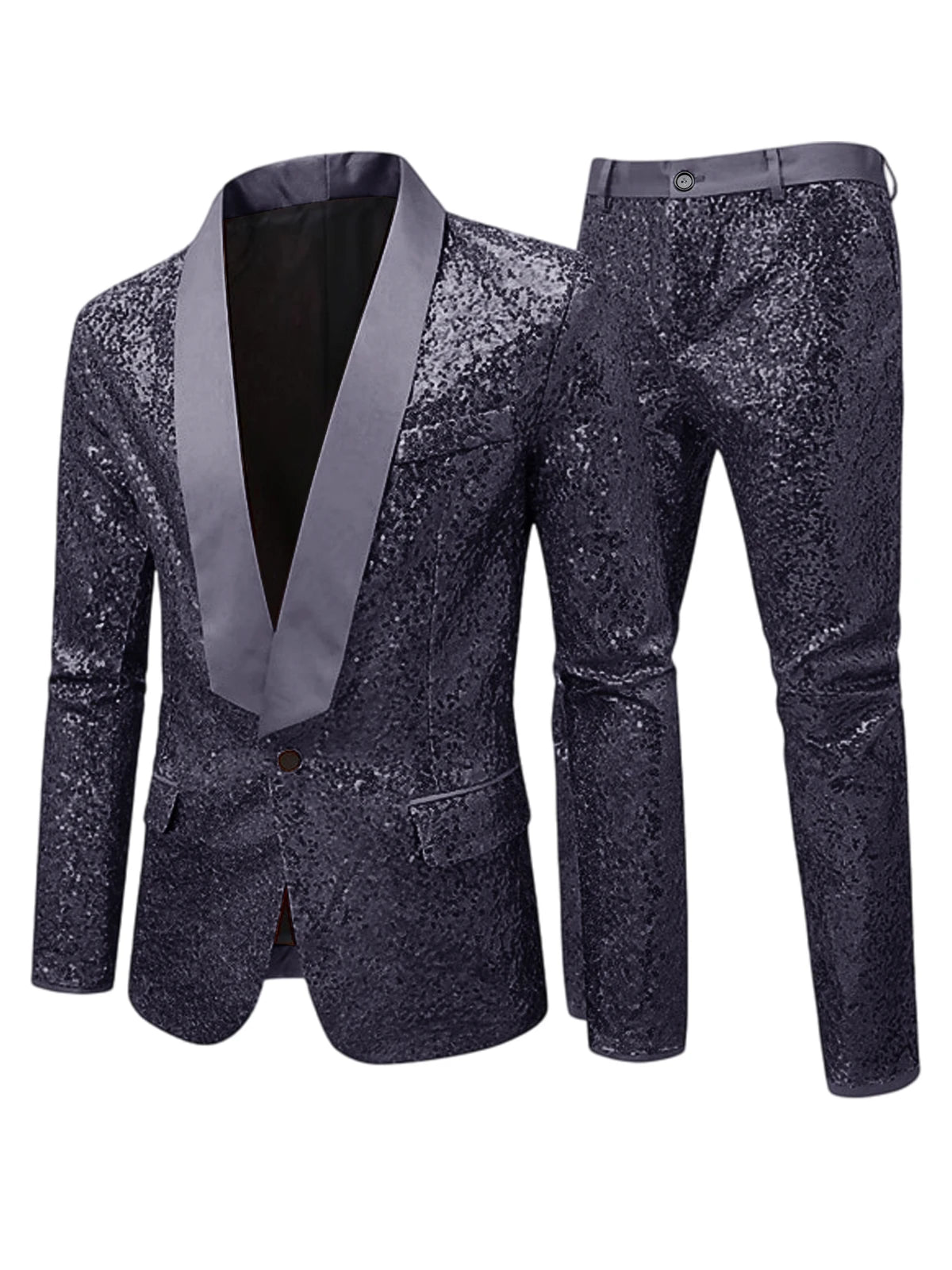 Costume Smoking Sequins Homme 2 Pièces – CLEVI Paris