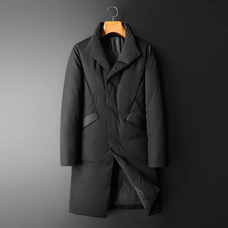 Manteau homme en duvet à col montant – CLEVI Paris