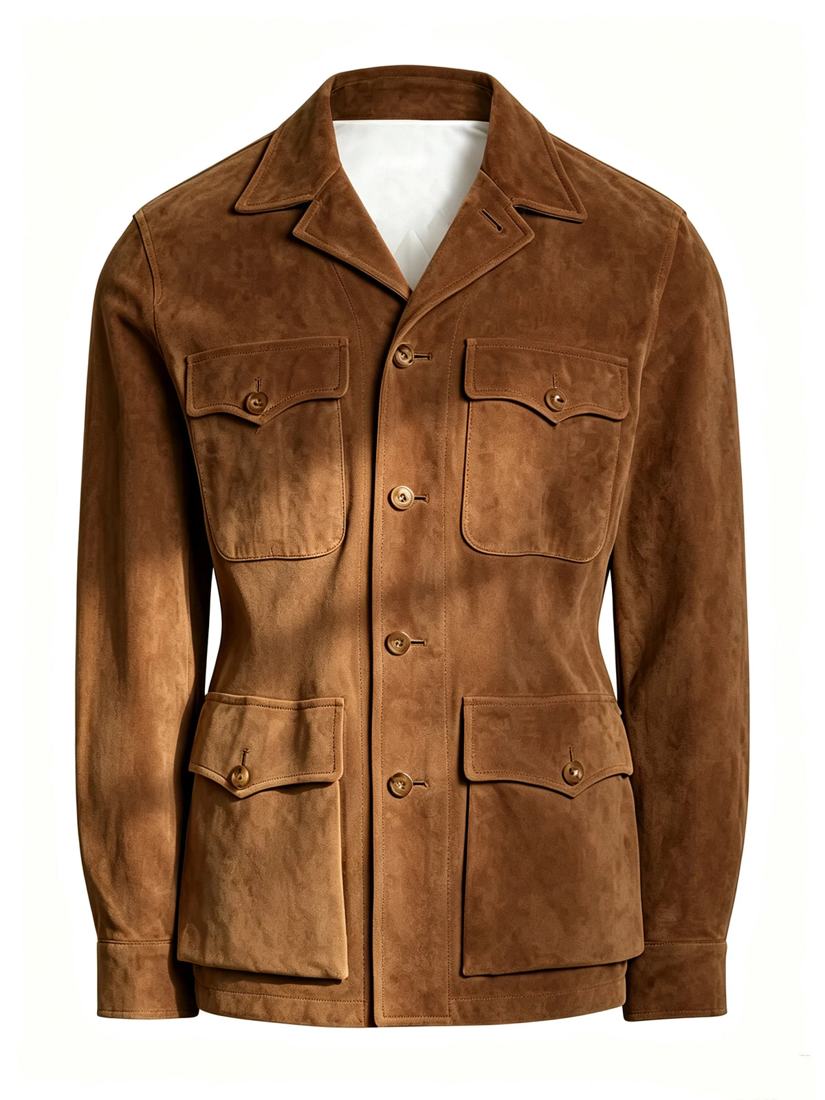 Veste safari homme en imitation daim – CLEVI Paris