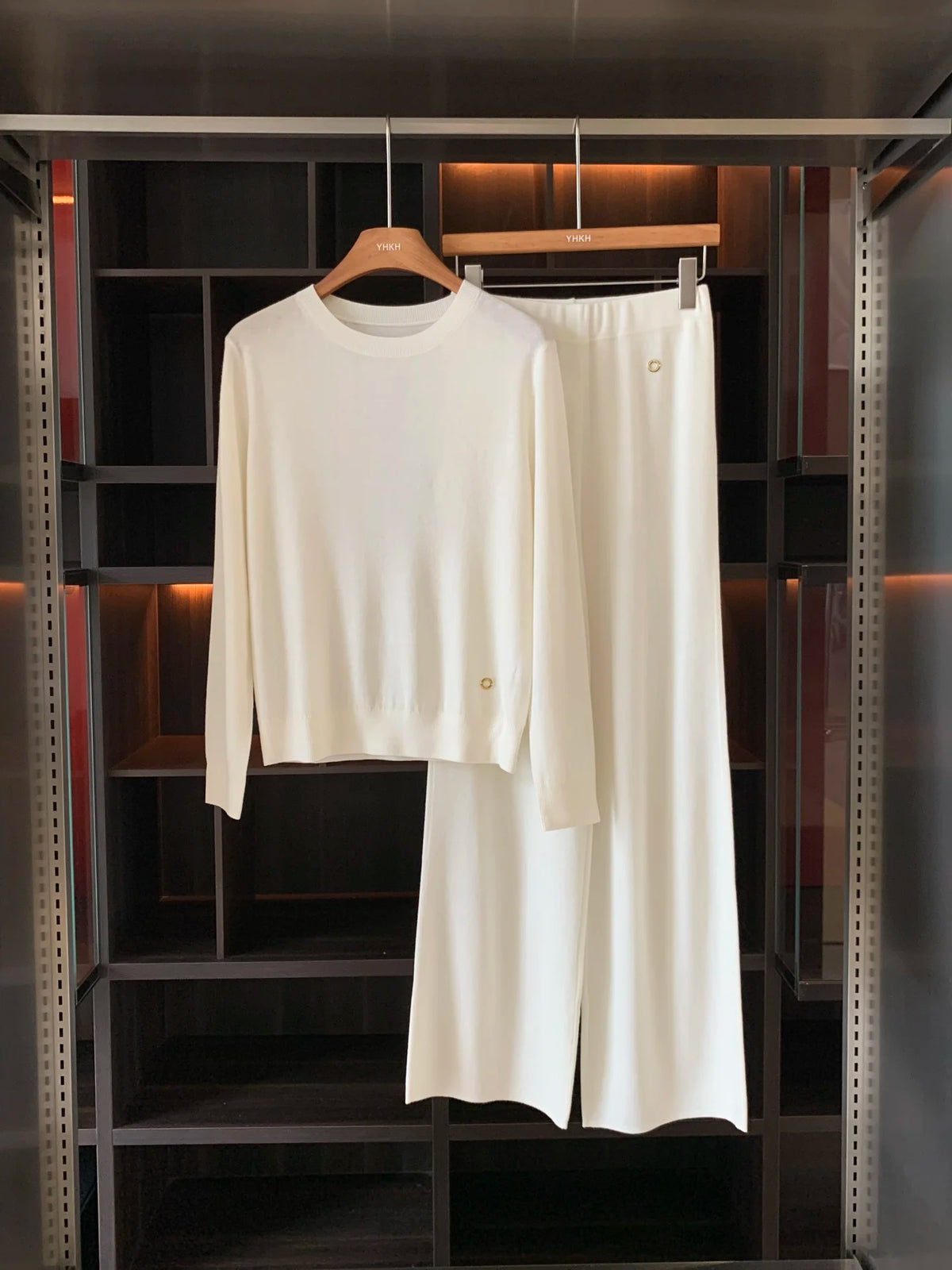 Ensemble pull et pantalon en laine femme – CLEVI Paris