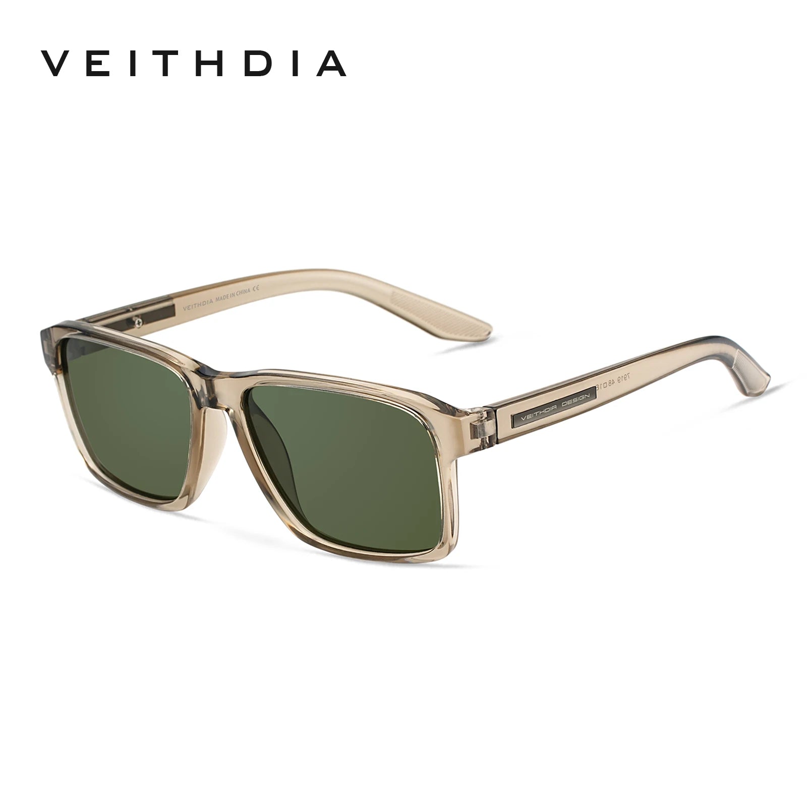 Lunettes de Soleil Polarisées Carrées TR-90 – Verres TAC Photochromiques Miroir Anti-Reflets UV400 Sport – CLEVI Paris