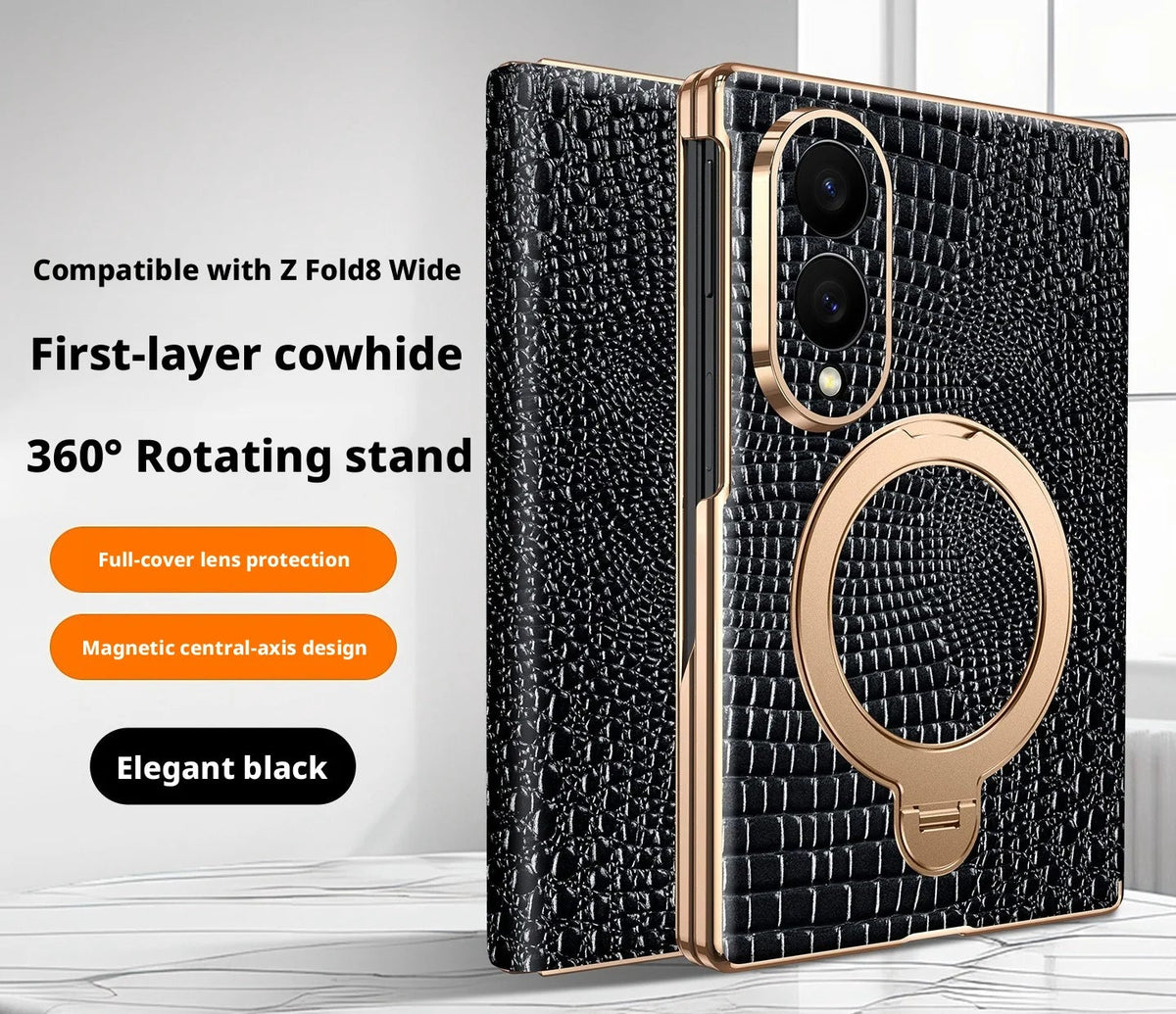 Étui Samsung Galaxy Z Fold motif crocodile – CLEVI Paris