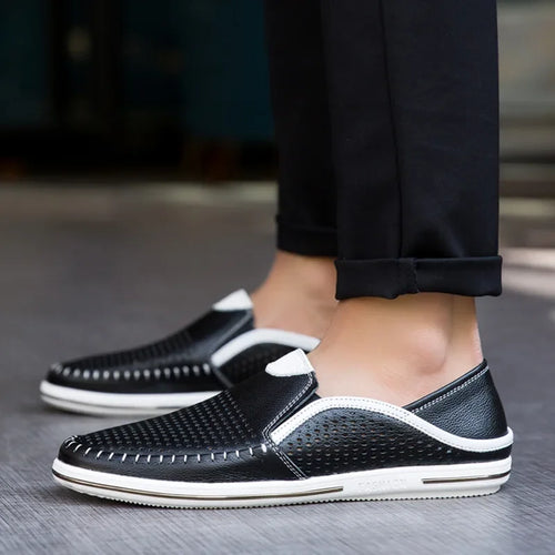 Chaussures Business Casual Homme Ajourées — Style Anglais, Slip-On | CLEVI Paris