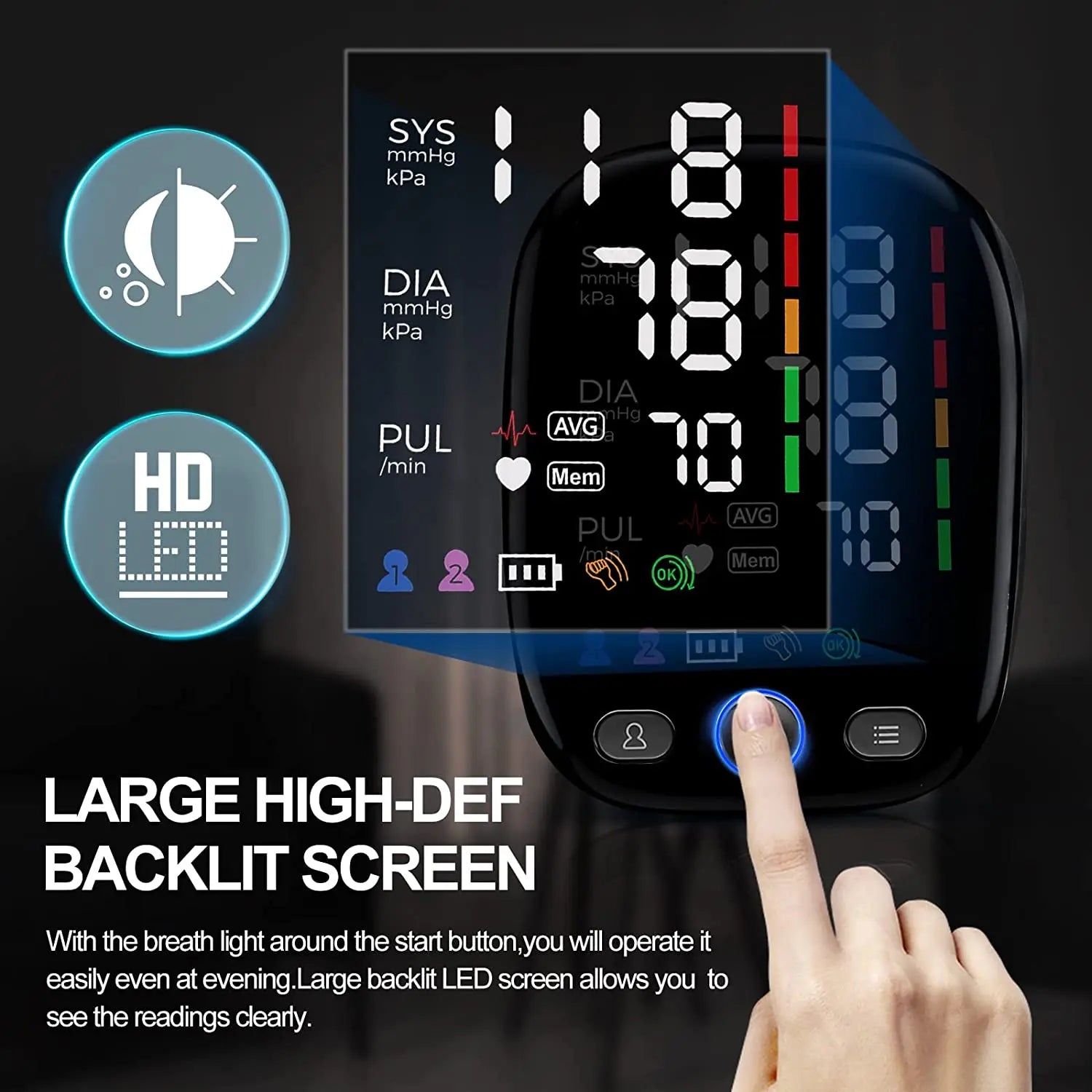 Tensiomètre Bras Automatique LED ±3mmHg IHB OMS – CLEVI Paris