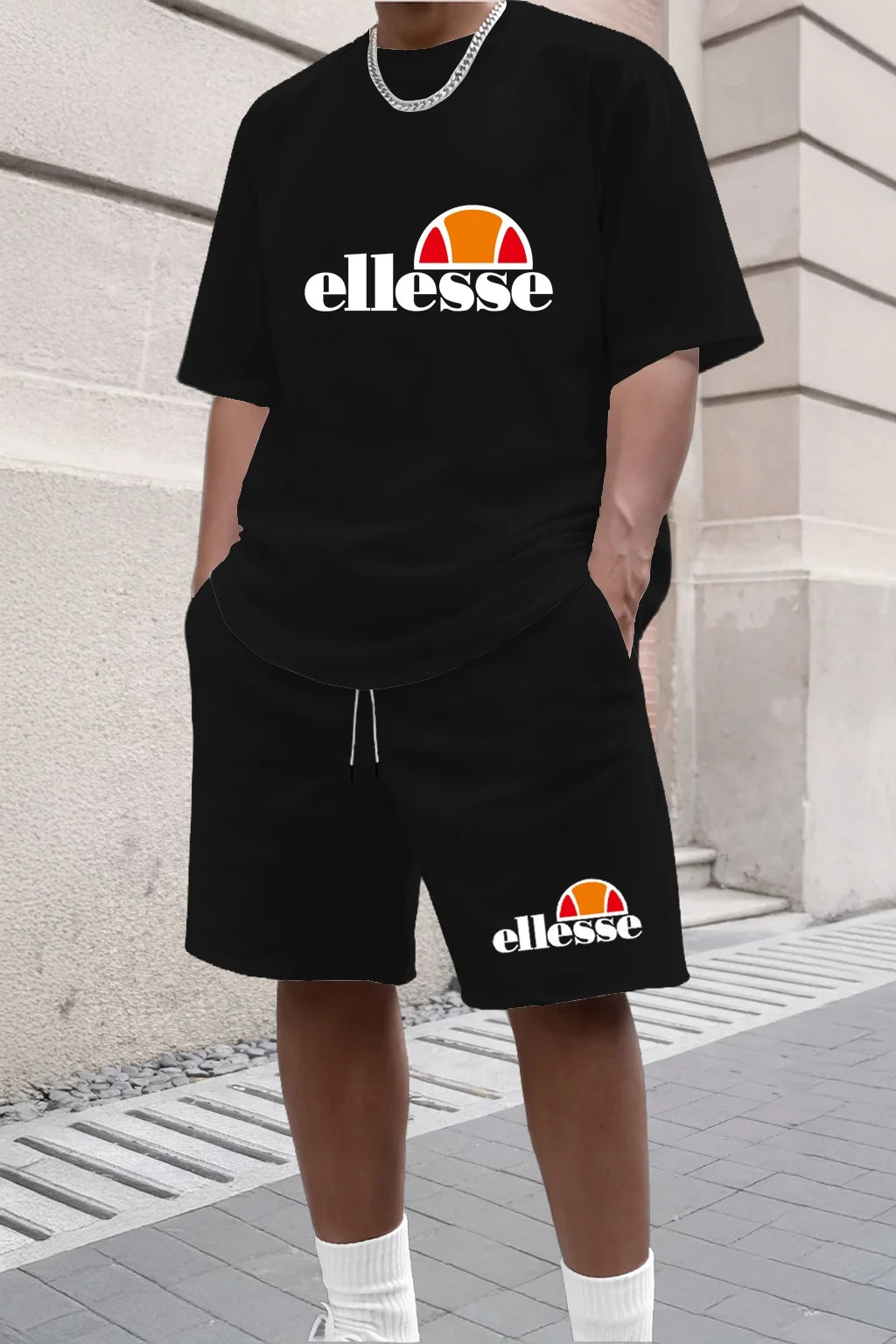Ensemble 2 Pièces Homme T-shirt Col Rond + Short Été 2026 Casual Outdoor – 11 Coloris, S à XXL – CLEVI Paris