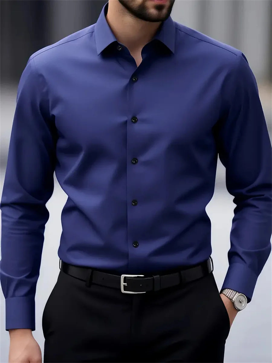 Chemise Homme en Polyester et Élasthanne – CLEVI Paris
