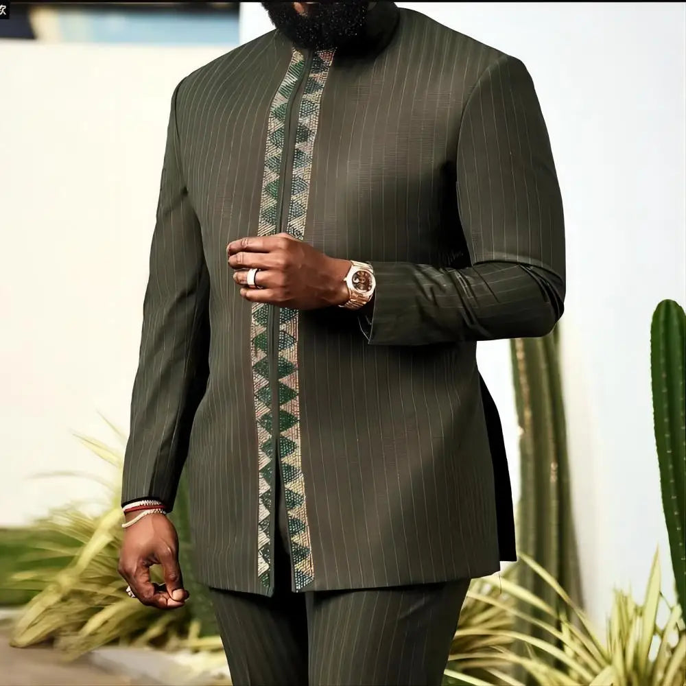 Ensemble Traditionnel Africain Homme Kaunda – CLEVI Paris