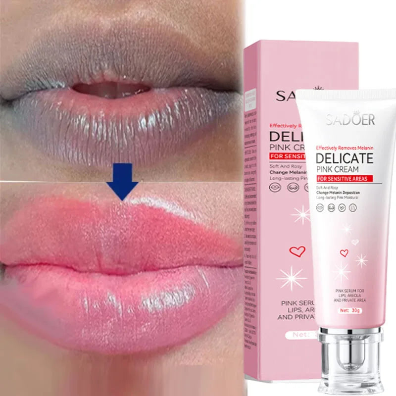 Baume à Lèvres Éclat Rose SADOER – Soin Lèvres Nourrissant & Exfoliant 30g – CLEVI Paris
