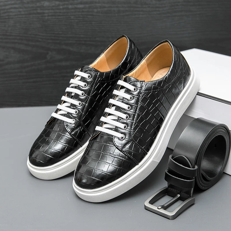 Sneakers basses homme brunes ou noires – CLEVI Paris