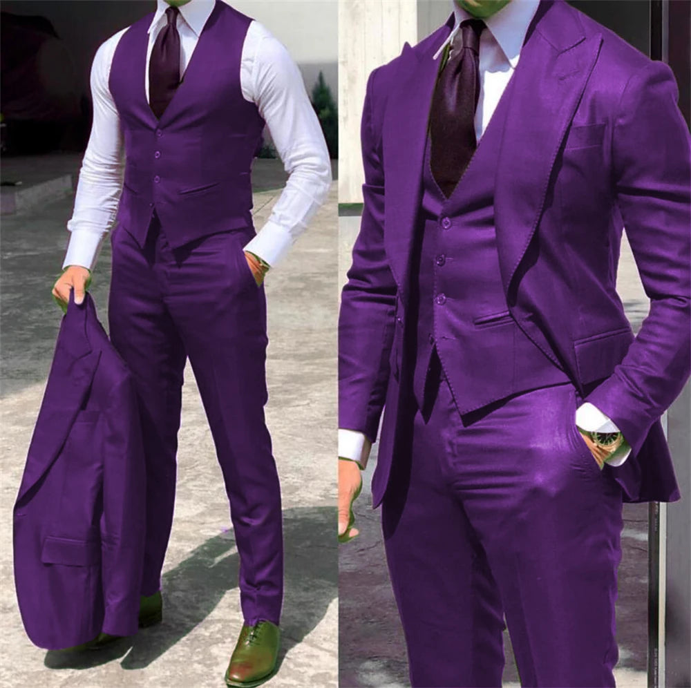 Costume homme ajusté, col pointu – CLEVI Paris