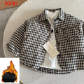 Veste matelassée enfant à carreaux – CLEVI Paris