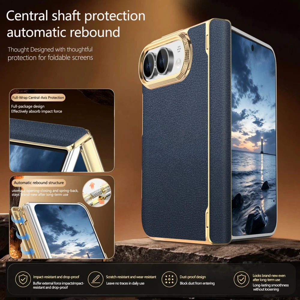 Coque iPhone Duo simili cuir et charnière – CLEVI Paris