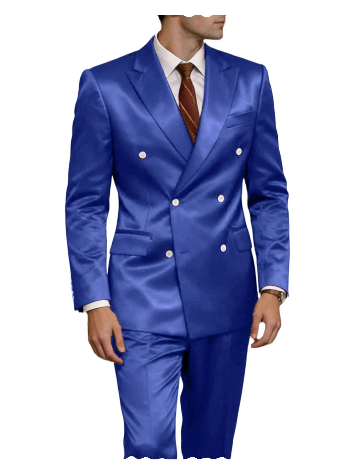 Smoking homme 2 pièces en satin – CLEVI Paris