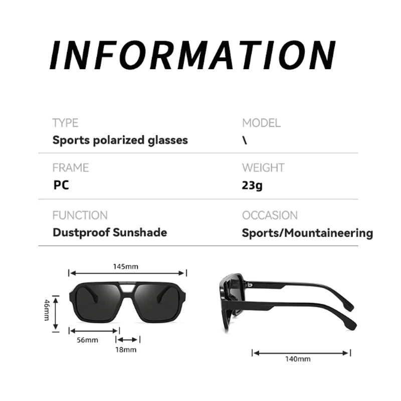 Lunettes unisexes carrées double pont – CLEVI Paris