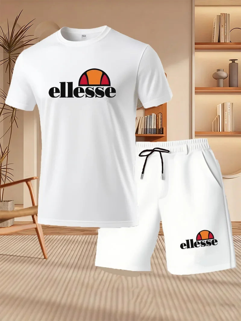 Ensemble homme t-shirt et short en polyester – CLEVI Paris