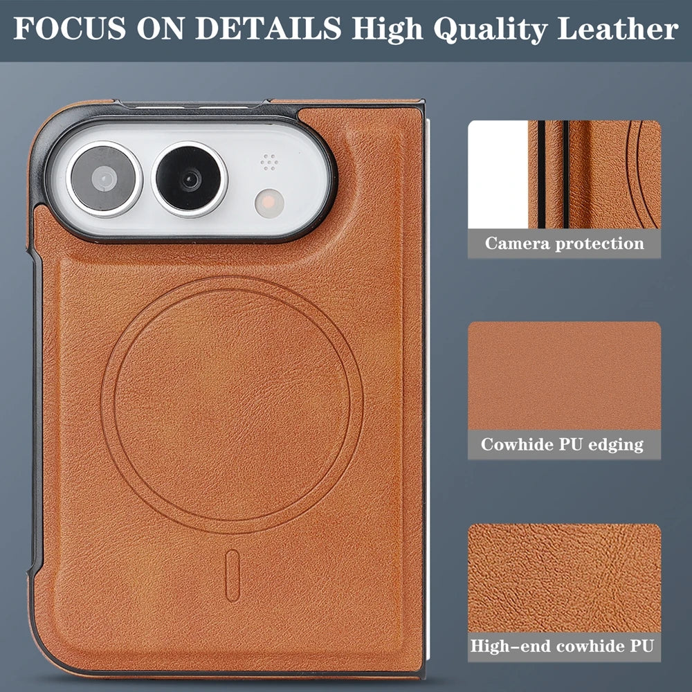 Étui iPhone Duo magnétique en simili cuir – CLEVI Paris