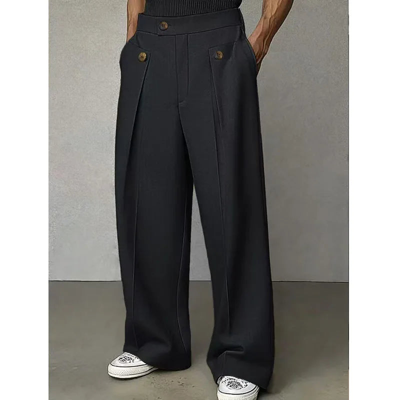 Pantalon de costume homme coupe large – CLEVI Paris