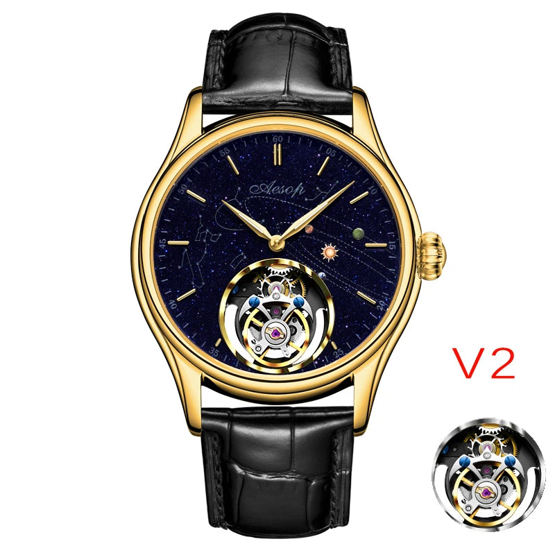 Montre AESOP 7049 mécanique squelette – CLEVI Paris