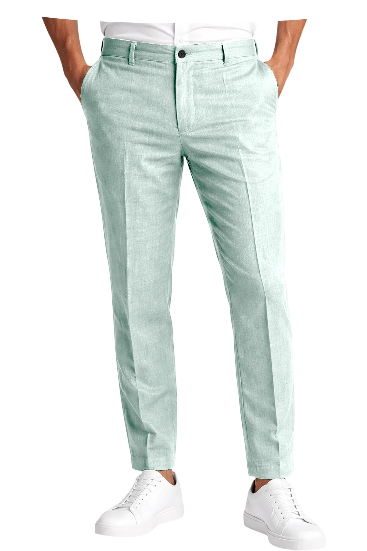 Pantalon homme en lin coupe slim – CLEVI Paris