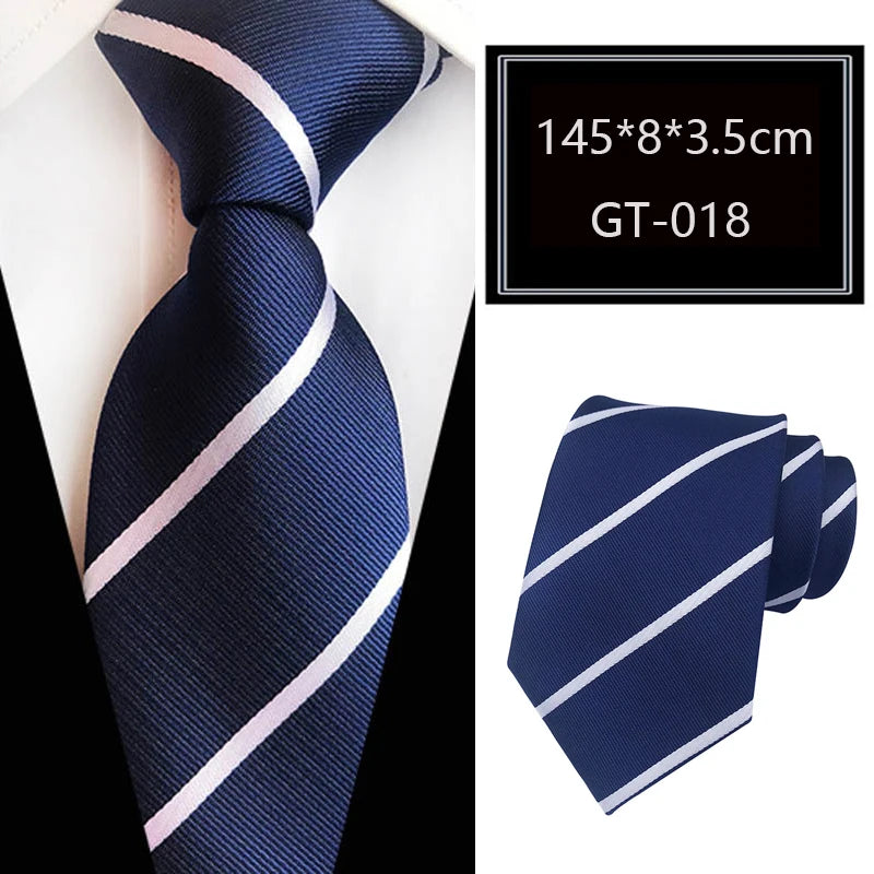 Cravate homme rayée en jacquard – CLEVI Paris
