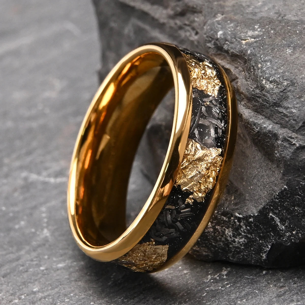 Bague Unisexe en Tungstène Noir 8 mm – CLEVI Paris