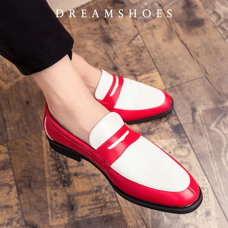 Mocassins Cuir Patchwork Homme Slip-on – CLEVI Paris