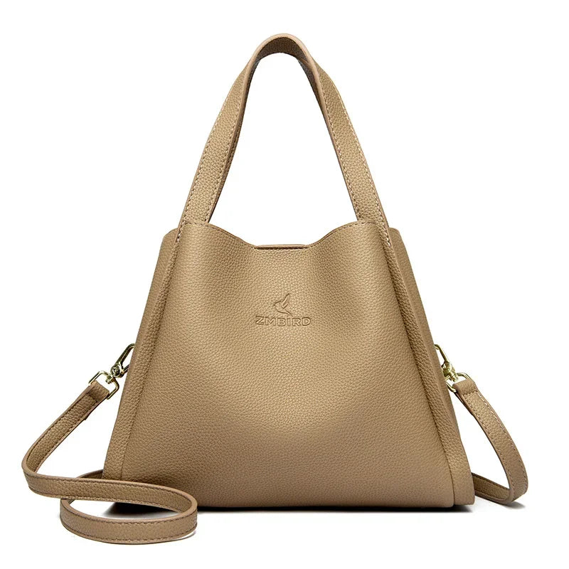 Sac Fourre-Tout Femme Cuir Microfibre 3 Modes de Port – CLEVI Paris