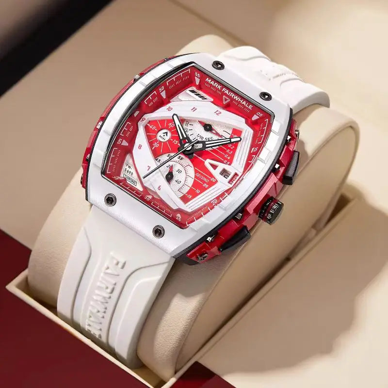 Montre Quartz Chronographe Tonneau Mark Fairwhale Homme – CLEVI Paris