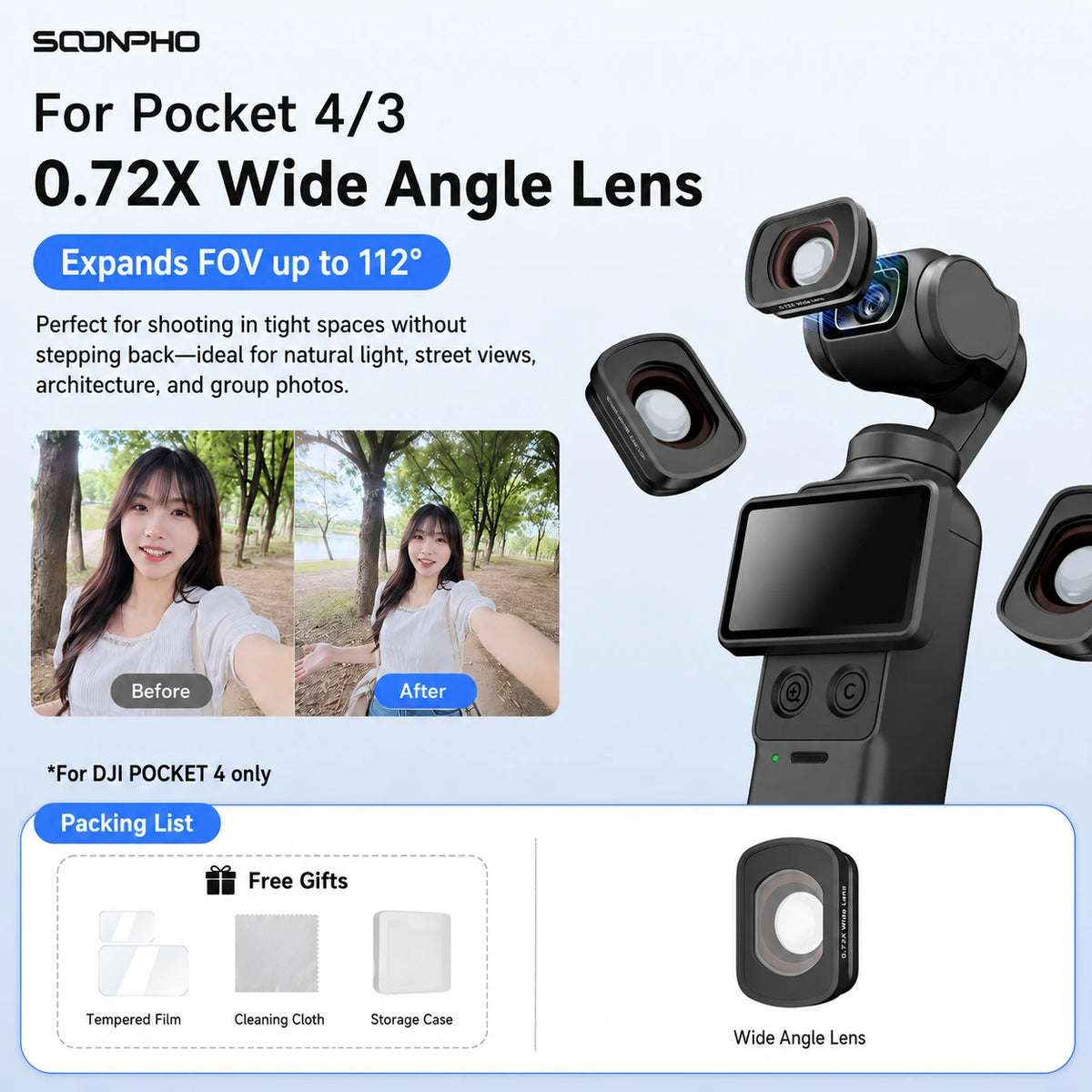 Filtres magnétiques pour Osmo Pocket 3/4 – CLEVI Paris