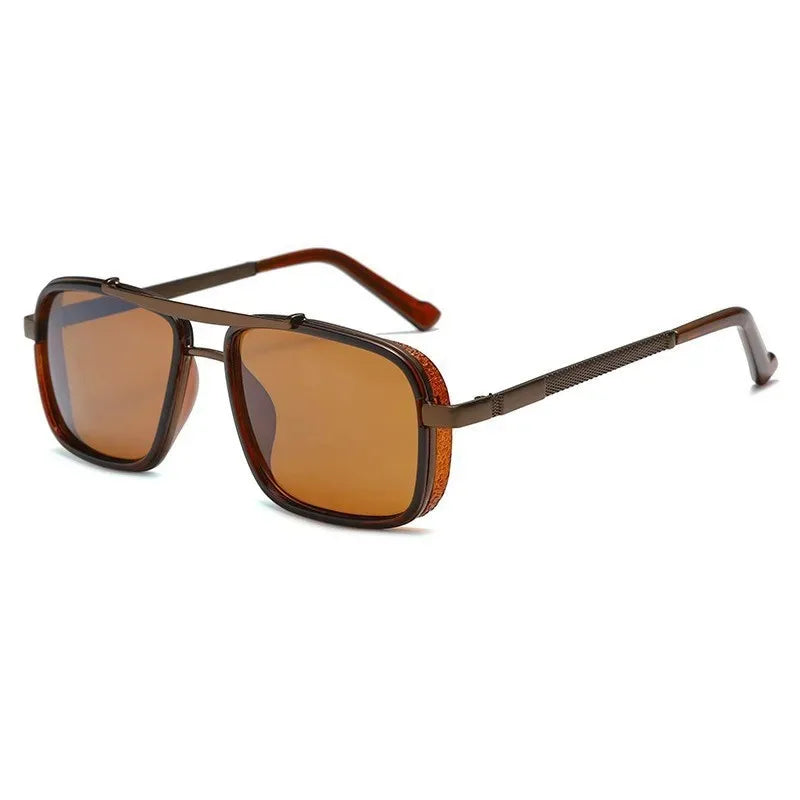 Lunettes unisexes rectangulaires rétro A-01 – CLEVI Paris