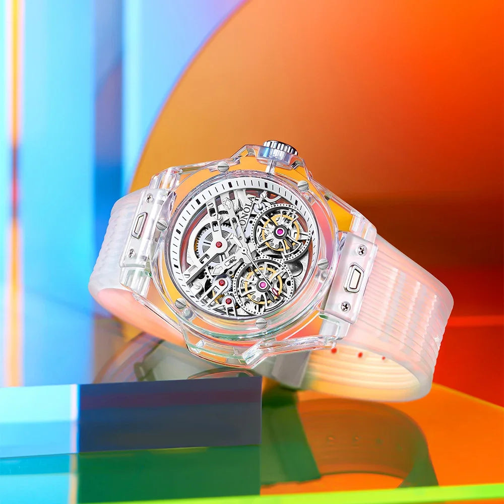 Montre Mécanique Squelette Tourbillon ONOLA Homme – CLEVI Paris