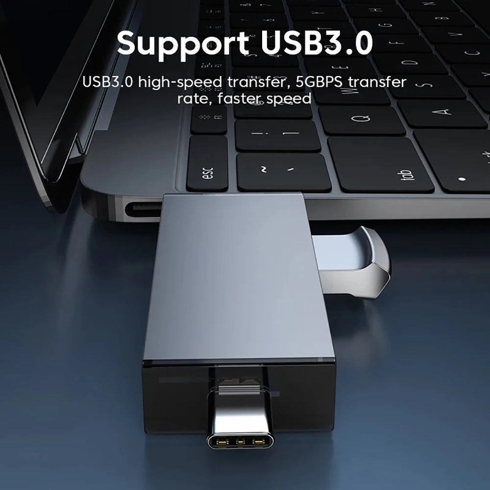 Lecteur SD/TF OTG 6-en-1 USB 2.0 ou 7-en-1 USB 3.0 – CLEVI Paris