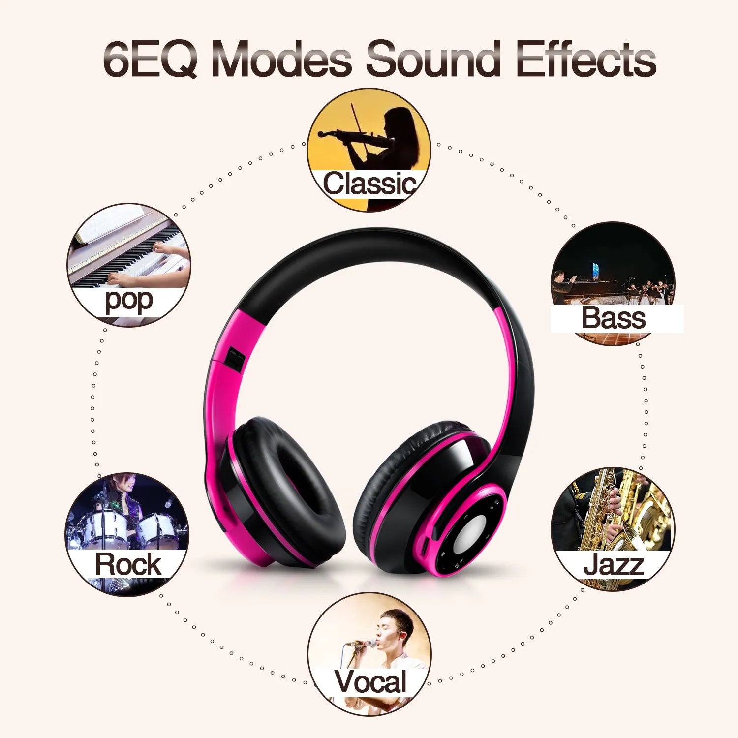 Casque Bluetooth AYVVPII SG-8 FM & TF Pliable – CLEVI Paris