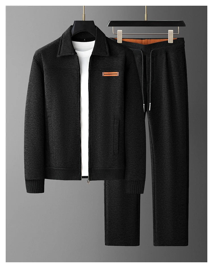 Ensemble homme zippé à col rabattu – CLEVI Paris