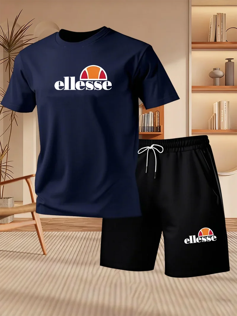 Ensemble homme t-shirt et short en polyester – CLEVI Paris