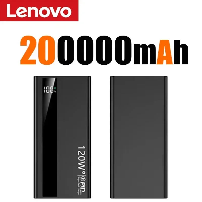 Batterie Externe Lenovo 120W Charge Rapide Bidirectionnelle USB-C Affichage LED – CLEVI Paris