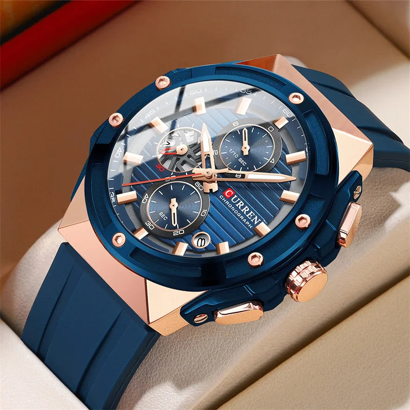 Montre Quartz Homme CURREN – Collection Multi-Modèles Cuir & Acier | 13 Coloris