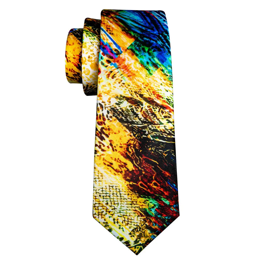 Ensemble cravate homme imprimée avec accessoires – CLEVI Paris