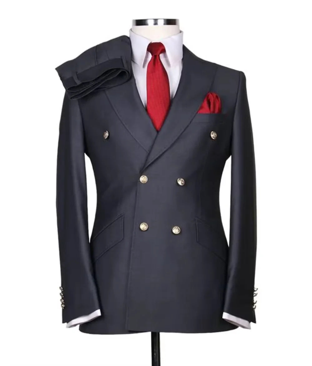 Costume croisé 2 pièces homme – CLEVI Paris