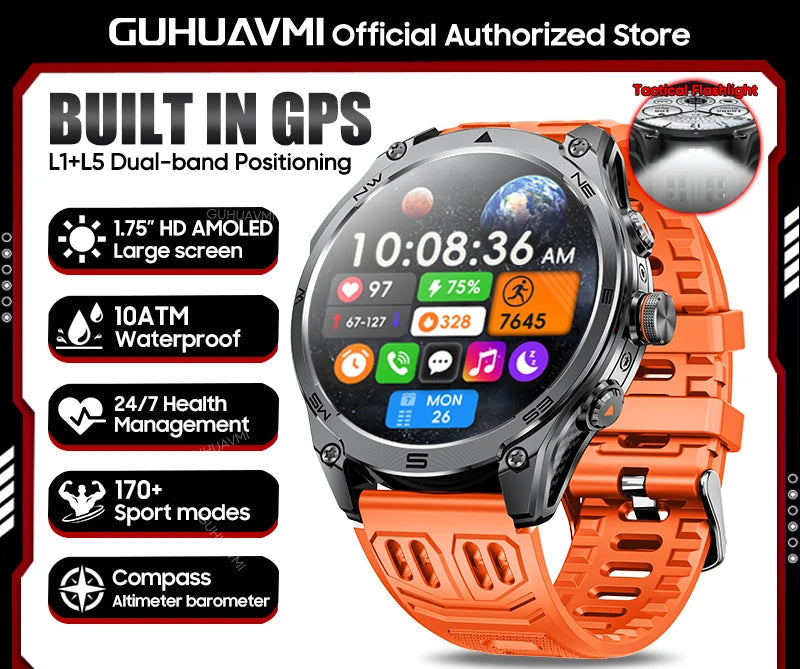 Montre connectée GUHUAVMI M70 AMOLED – CLEVI Paris