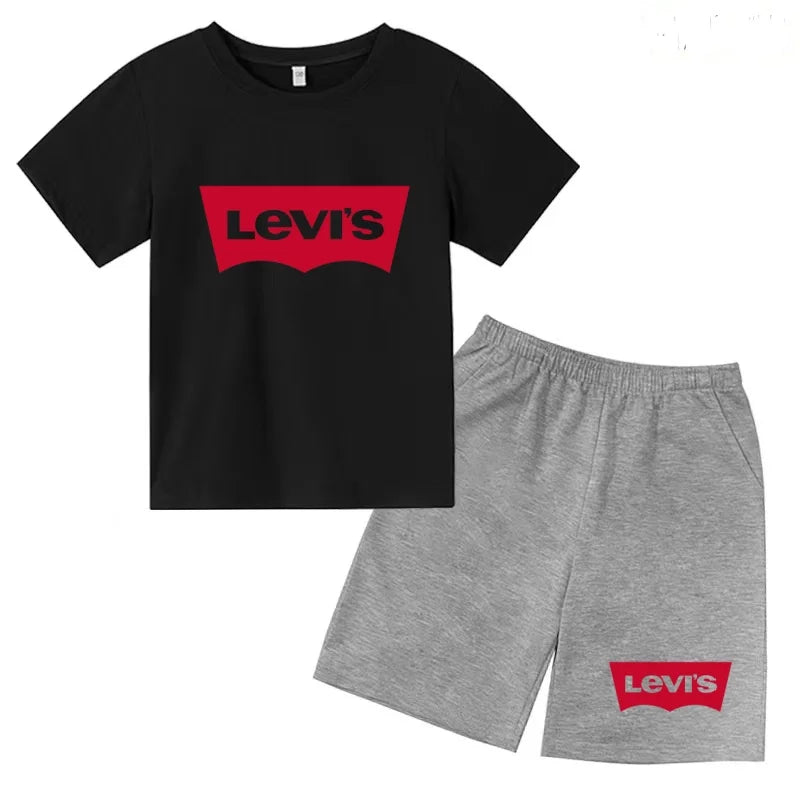Ensemble enfant t-shirt et short imprimé – CLEVI Paris