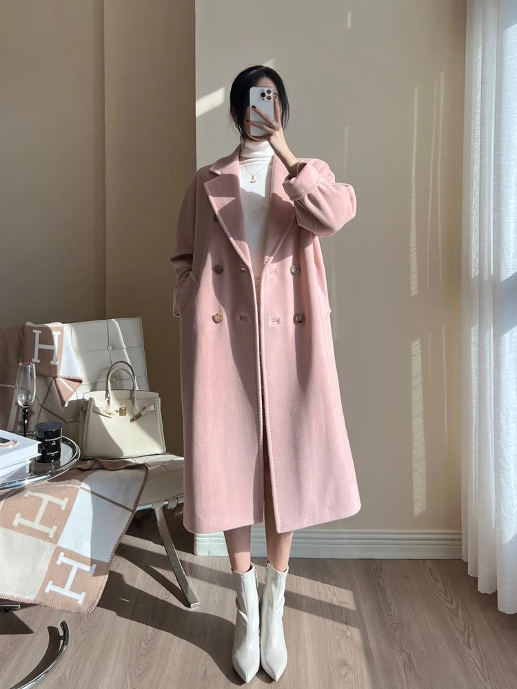Manteau long femme laine et cachemire – CLEVI Paris