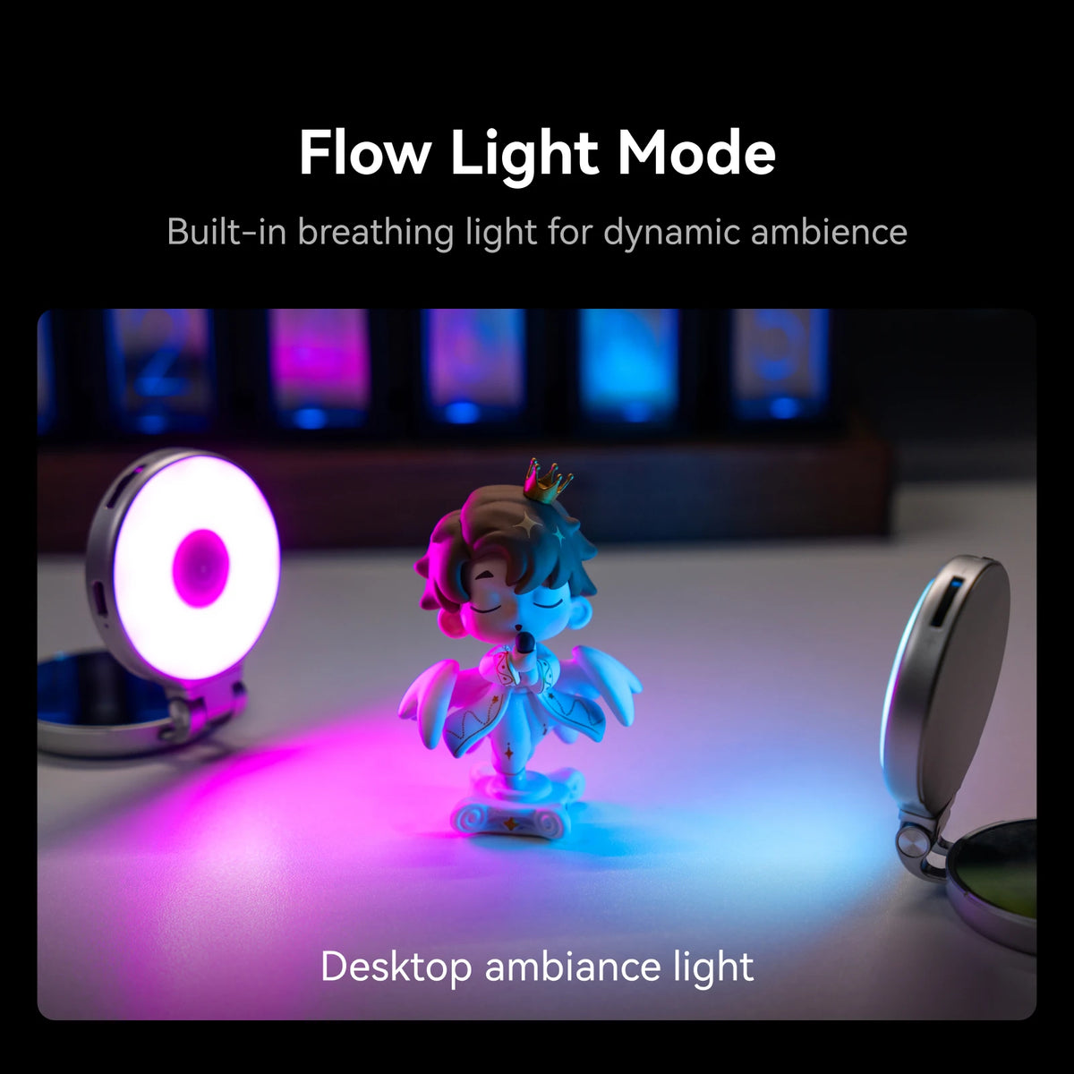 Lampe selfie RGB magnétique TELESIN – CLEVI Paris